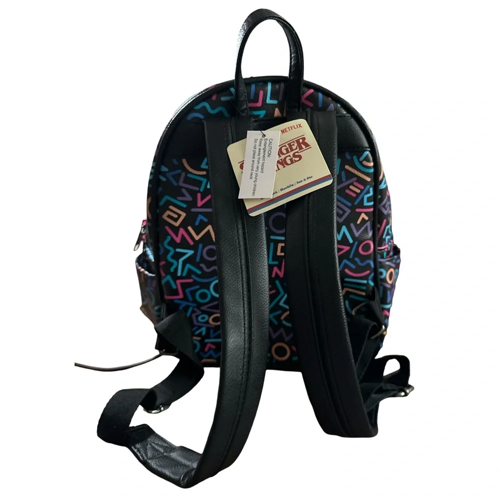 Stranger Things Mini Backpack Netflix Funko Geometric Print NWT